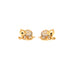 Introducing the Elephant made of Zirconia Stones Huggie Earrings in rose gold filled. These earrings boast intricate patterns and feature a charming curled trunk, all set against a pristine white backdrop, offering an elegant touch of whimsy and sparkle to your style.